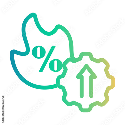 statics Line Gradient Icon