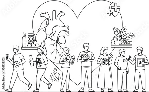 Family enjoying a joyful gathering in a cozy, animated outdoor setting