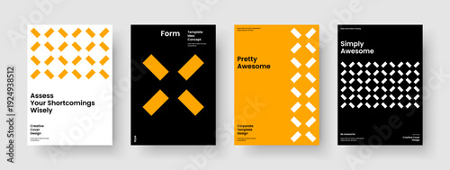 Geometric Book Cover Template. Isolated Background Layout. Abstract Banner Design. Report. Poster. Business Presentation. Flyer. Brochure. Advertising. Pamphlet. Newsletter. Brand Identity