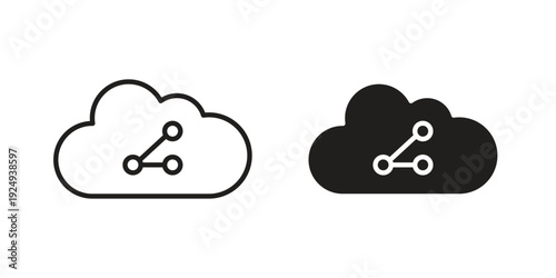 Cloud share icon