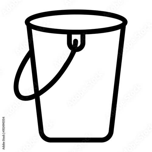 bucket Line Icon