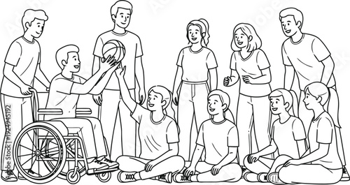 Vintage black and white photograph of a group of musicians performing together