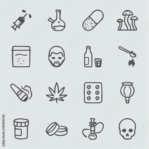set of medical icons