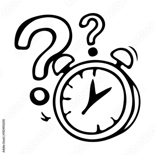 Time Question Mark Alarm Clock
