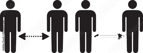 SOCIAL DISTANCE BETWEEN 2 PEOPLE