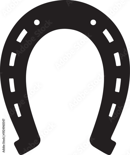 horseshoe silhouette,Lucky Horseshoe Black Silhouette Symbol
