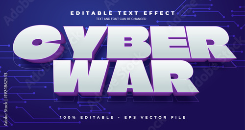 Cyber War editable text effect in valentine trend style