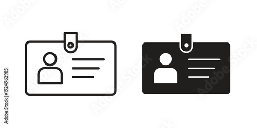 Id badge icon