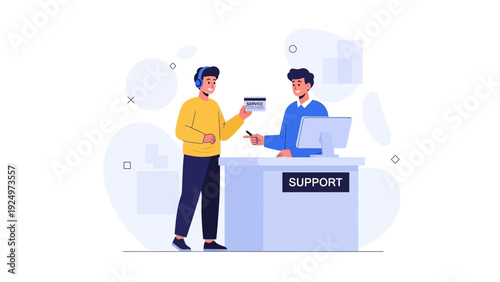 Customer Service Interaction: Support Desk Transaction and Assistance