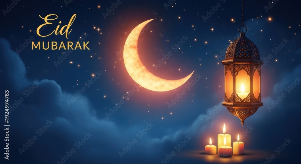 Fototapeta premium Eid Mubarak