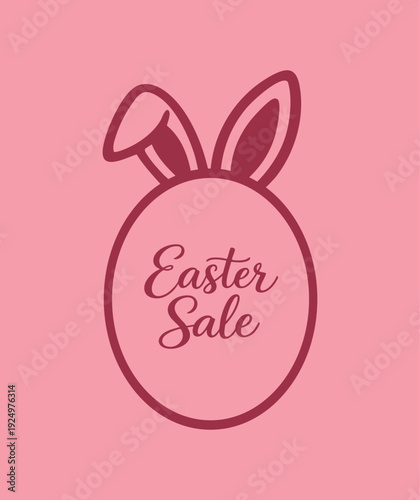 Cheerful Festive Graphic Illustration Easter Sale Promotion Vector Art Design