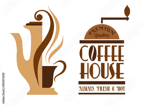 Coffee design elements.