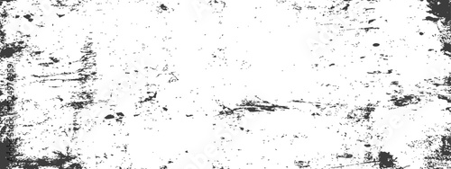 Distressed Grunge Overlay Texture Black and White Vector Background