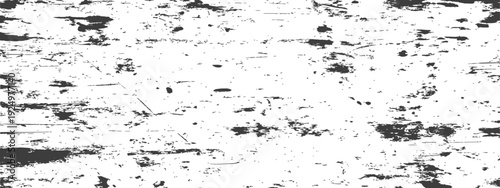 Black and White Distressed Grunge Texture Overlay with Scratches and Rough Effect