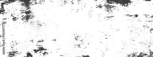 Black and White Grunge Distressed Texture Overlay Abstract Background Vector