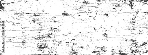 Distressed Grunge Black and White Vector Texture Overlay Rough Surface Background Design Element