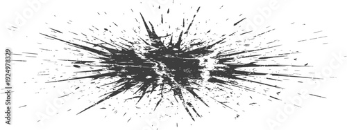 Abstract Grunge Paint Splatter Burst Effect