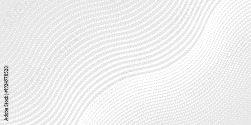 Lines dot white gray wave light technology texture background. Abstract big data digital concept simple