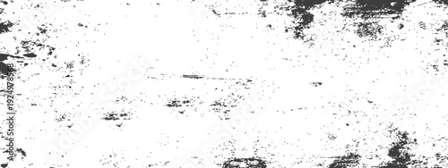 Distressed Grunge Texture Overlay Black and White Gritty Rough Surface Abstract Background Vector Graphic Element