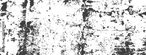 Distressed Grunge Texture Overlay Black and White Vector Background (1)