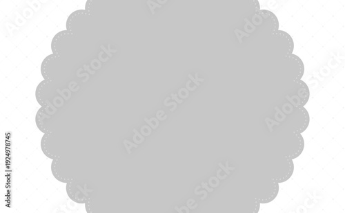 グレーのかわいい格子柄とフレーム5_横