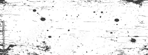 Monochrome Grungy Ink Splatter and Distressed Line Texture Overlay