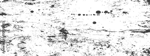 Distressed Black and White Grunge Texture with Ink Splatters and Scratches Overlay for Graphic Design