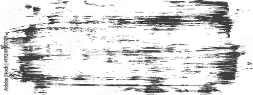 Distressed grunge brush stroke texture background black and white abstract vector element for overlays