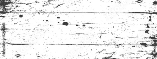 Distressed Grungy Wood Plank Texture with Ink Splatter Overlay Effect