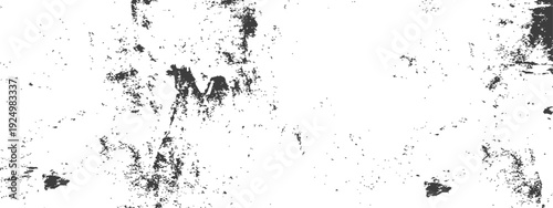 Distressed Grunge Overlay Texture with Rough Scratches and Speckles in Black and White