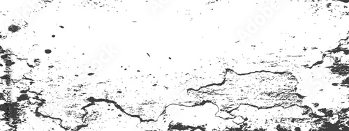 Black and white grunge distressed texture overlay with cracks and splatters