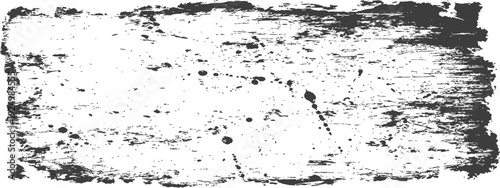 Grunge distressed texture overlay with paint splatters and scratches in black and white