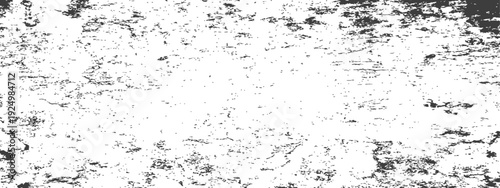 Distressed Black and White Grunge Texture Vector Overlay Abstract Background