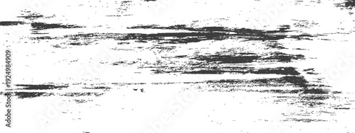 Grunge Distressed Texture Overlay Abstract Dark Gray Brush Strokes on White Vector Background Element