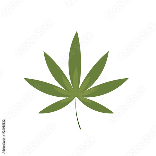 Cannabis Leaf Icon Isolated