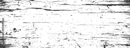 Distressed Grunge Wood Grain Texture Overlay Vector Black and White