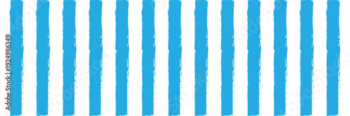 Hand drawn blue vertical stripes on white background, brush stroke paint lines pattern, artistic minimalist wallpaper, seamless textured.