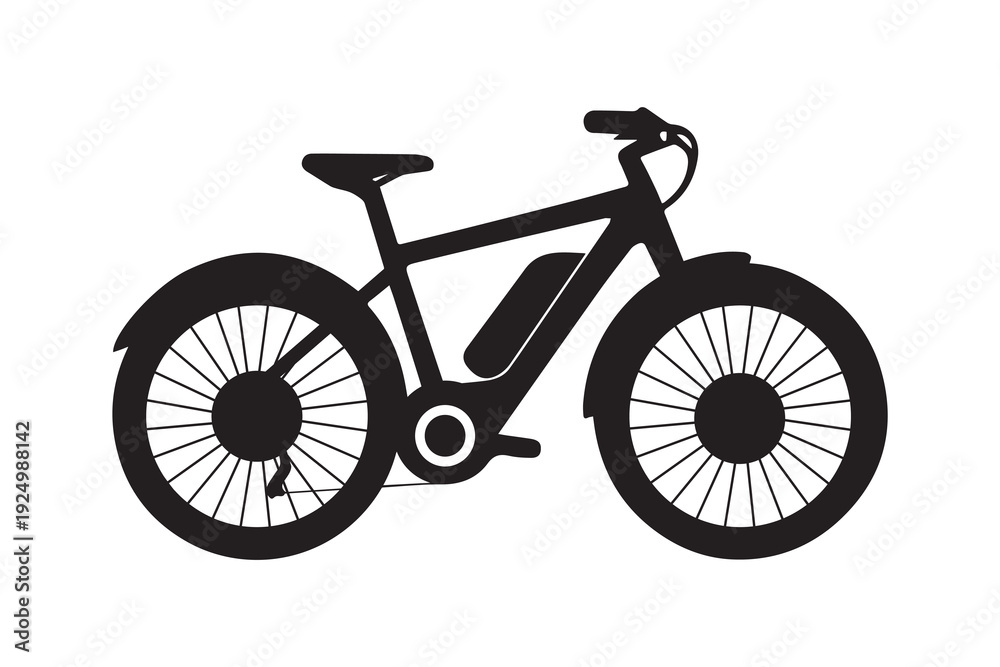 Fototapeta premium electric bike icon 