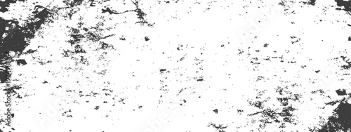 Black and White Grunge Distress Texture Overlay Abstract Background Element