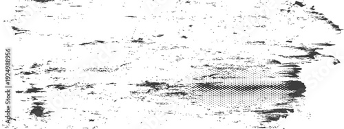 Grungy Distressed Texture with Halftone Dots and Speckled Elements