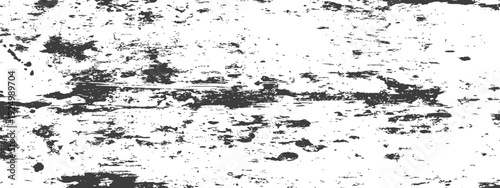 Grungy Distressed Texture Overlay Black and White Vector Background Design Element with Worn Weathered Effect
