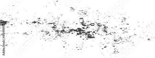 Black and White Distressed Grunge Texture Overlay Element for Graphic Design