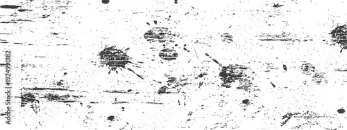 Black and White Grunge Texture with Ink Splatters and Distressed Scratched Overlay Effect