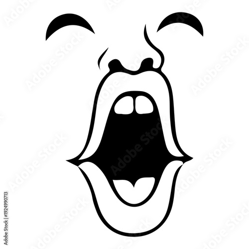 Yelling Face Icon
