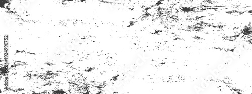 Grunge Distressed Black and White Texture Overlay Background Vector