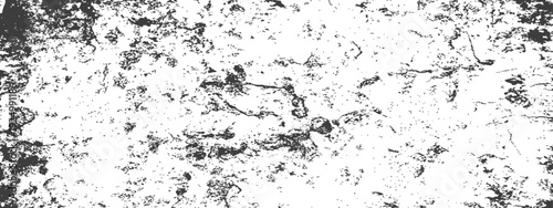 Distressed Grunge Texture Overlay Black and White Vector Background