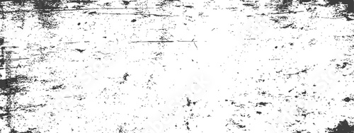 Abstract Grunge Distressed Black and White Texture Background Overlay Vector