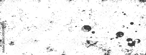 Distressed Grunge Texture Black and White Ink Splatters Abstract Rough Surface Overlay