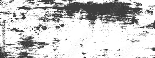 Monochrome Grunge Texture Background with Ink Splatters and Distressed Scratches