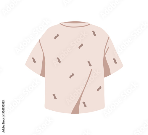 T-shirt, casual style cotton clothes with abstract pattern. Modern trendy tsh...